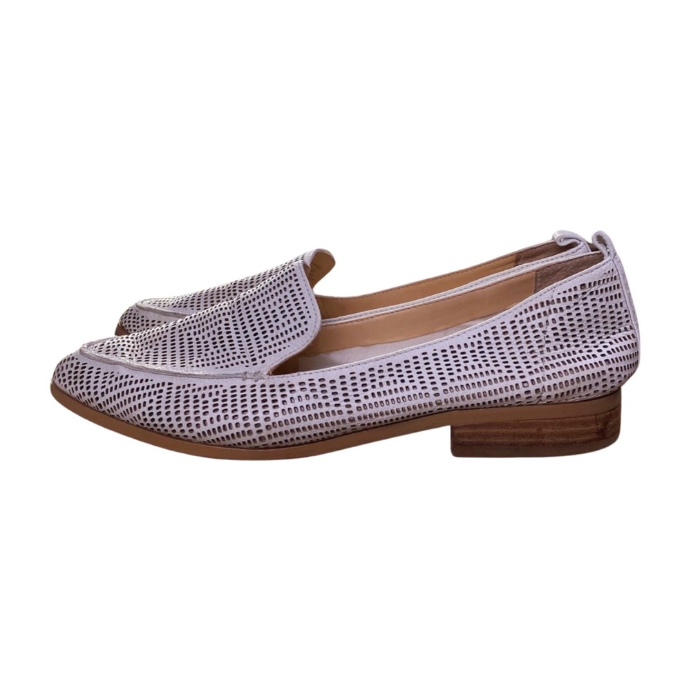 Vince Camuto Kandia White Leather Loafers Size 9 Clean Girl Quiet Luxury - Picture 5 of 12